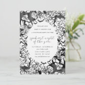 Spooky Halloween Party Invitation Kaart (Staand voorkant)