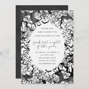 Spooky Halloween Party Invitation Kaart
