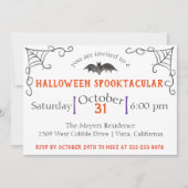 Spooky Halloween Party Invitation Kaart (Voorkant)