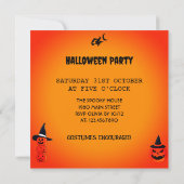 Spooky Halloween Party Invitation Notitiekaartje (Achterkant)