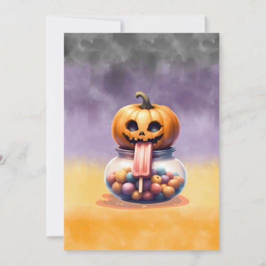 Spooky Halloween Party Invitation Save The Date (Achterkant)