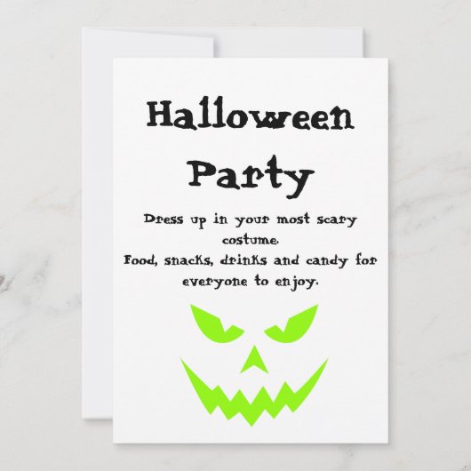 Spooky Halloween Party Invitation Save The Date (Achterkant)
