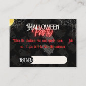 Spooky Halloween Party Invite Informatiekaartje (Voorkant)