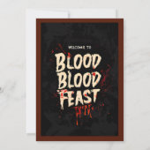 Spooky Halloween Party Kaart (Achterkant)