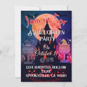 Spooky Halloween Party Kaart