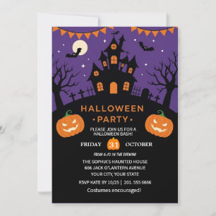 Spooky Halloween Party Kaart