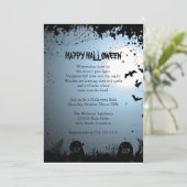 Spooky Halloween Party Kaart (Staand voorkant)