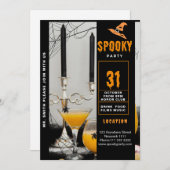 Spooky Halloween Party Kaart (Voorkant / Achterkant)