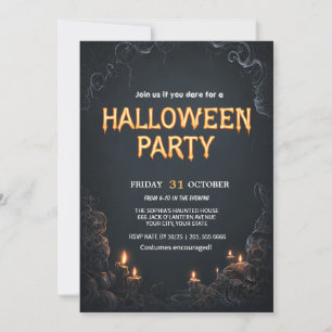 Spooky Halloween Party Kaart