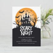 Spooky Halloween Party Kaart (Staand voorkant)