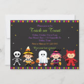 Spooky Halloween Party Kaart (Voorkant)