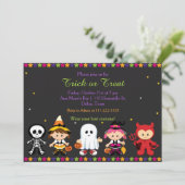 Spooky Halloween Party Kaart (Staand voorkant)