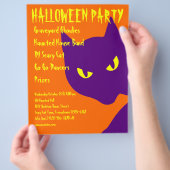 Spooky Halloween Party Kitty Cat Scary Flyer (Hand)