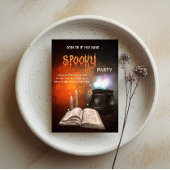 Spooky Halloween Party - Magic Book Theme Kaart
