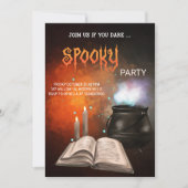 Spooky Halloween Party - Magic Book Theme Kaart (Voorkant)