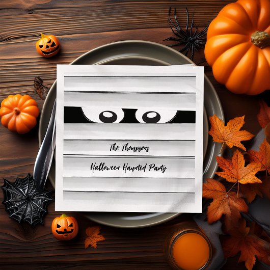 Spooky Halloween Party Mummy Custom Servet