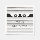 Spooky Halloween Party Mummy Custom Servet (Voorkant)