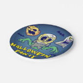 Spooky Halloween Party Papieren Bordje (Gekanteld)