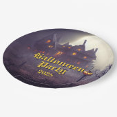 Spooky Halloween Party Papieren Bordje (Gekanteld)