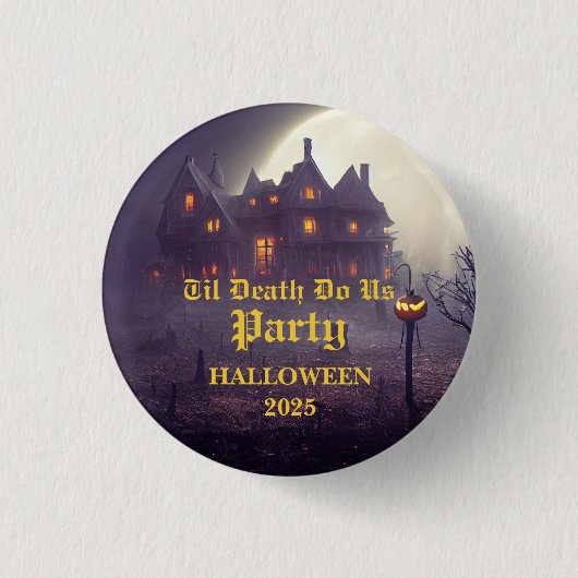 Spooky Halloween Party Ronde Button 3,2 Cm (Voorkant)