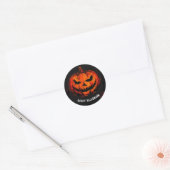 Spooky Halloween Party Ronde Sticker (Envelop)