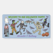 Spooky Halloween Party Spandoek (Horizontaal)