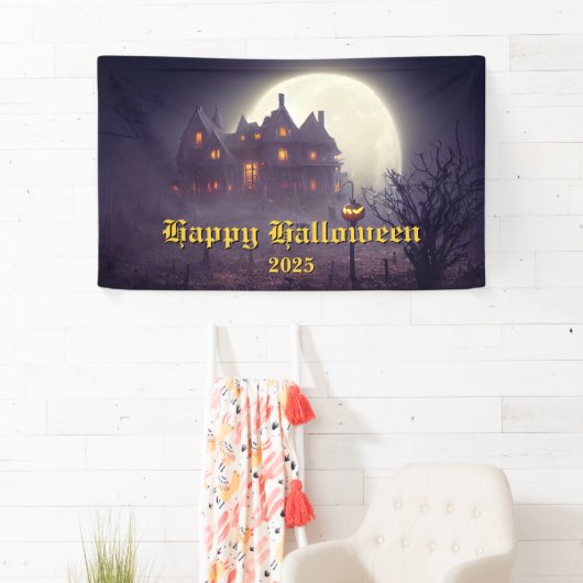 Spooky Halloween Party Spandoek (Insitu)
