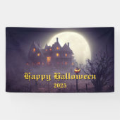 Spooky Halloween Party Spandoek (Horizontaal)