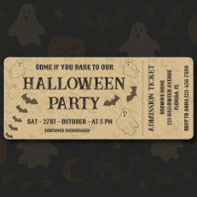  Spooky Halloween Party Ticket