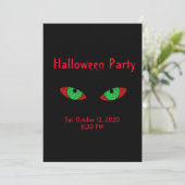 Spooky Halloween Party-uitnodigingen Kaart (Staand voorkant)
