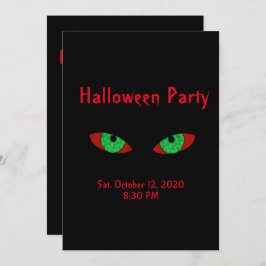 Spooky Halloween Party-uitnodigingen Kaart