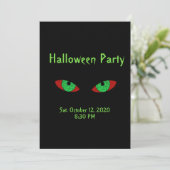 Spooky Halloween Party-uitnodigingen Kaart (Staand voorkant)