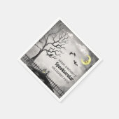 Spooky Halloween Party Waterverf Spooktacular Servet (Hoek)