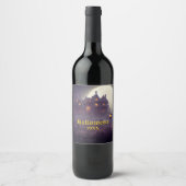 Spooky Halloween Party Wijn Etiket (Voorkant)