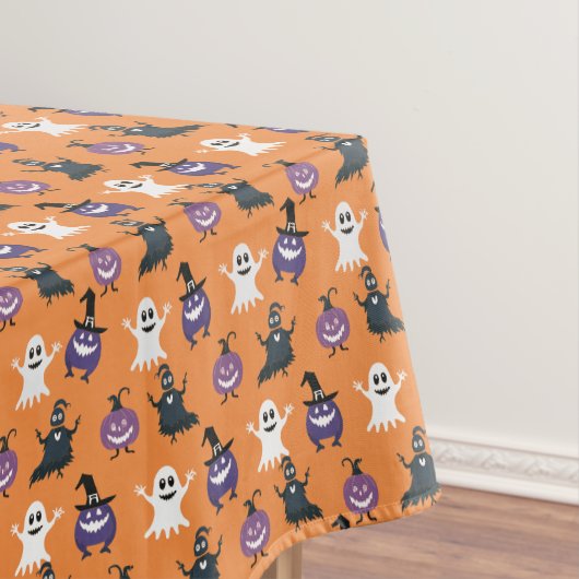 Spooky Halloween patroon op een Tafelkleed (Voorbeeld)