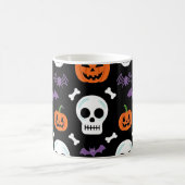 Spooky Halloween Pattern Koffiemok (Center)