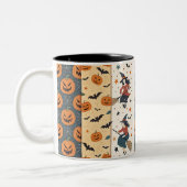 Spooky Halloween Pattern Mok (Links)