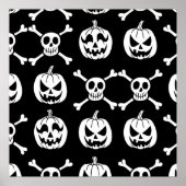 Spooky Halloween Pattern Poster (Voorkant)
