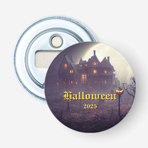 Spooky Halloween Pin Button Flesopener