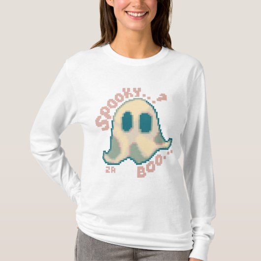 Spooky Halloween pixelart, Pixel Art  T-shirt (Voorkant)