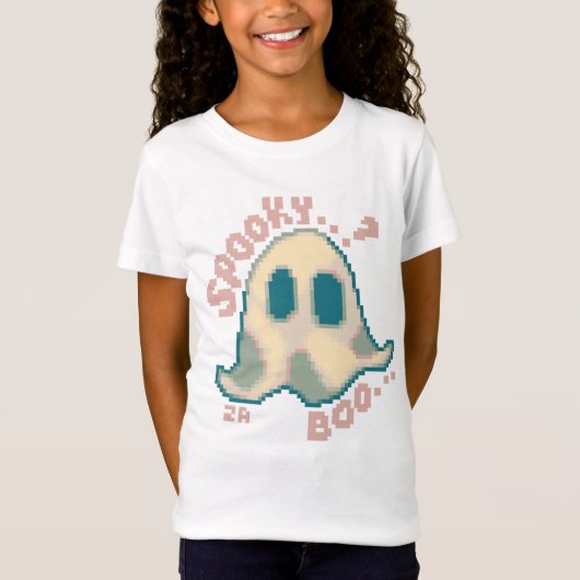 Spooky Halloween pixelart, Pixel Art T-shirt (Voorkant)