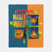 Spooky Halloween Polaire Dekking Fleece Deken (Voorkant)