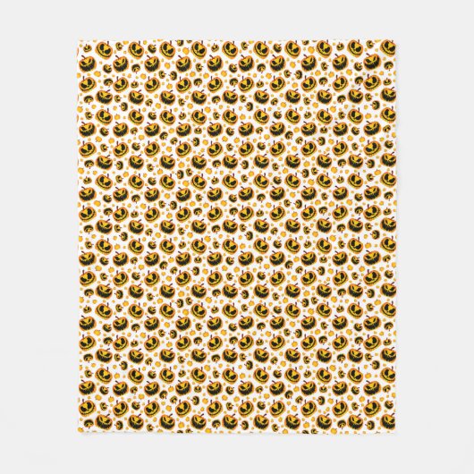 Spooky Halloween pompoen deken (Voorkant)