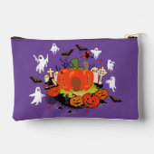 Spooky Halloween Pompoen Graveyard Scene Etui (Achterkant)