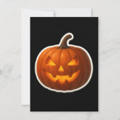 Spooky Halloween pompoen Sticker Kaart (Voorkant)