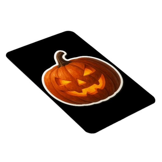 Spooky Halloween pompoen Sticker Magneet (Rechterzijde)