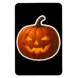 Spooky Halloween pompoen Sticker Magneet