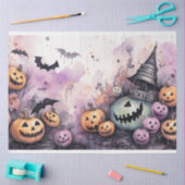 Spooky Halloween pompoenen 1 Decoupage papier (Craft)