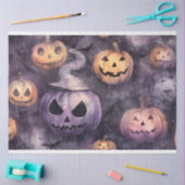 Spooky Halloween pompoenen 3 Decoupage papier (Craft)