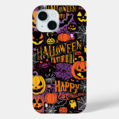 Spooky Halloween - Pompoenen, Vleermuizen & Cobweb Case-Mate iPhone Case (Achterkant)